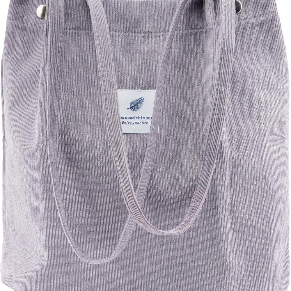 Corduroy Tote Bag Cute Tote Bags For Women Shoulder Bag With Inner Pocket For Wo